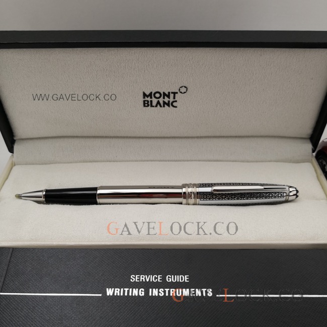 Imitation Mont Blanc 164 Meisterstuck Silver Rollerball Pen